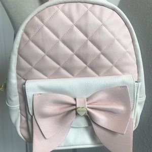 Betsey Johnson PINK Bow Backpack